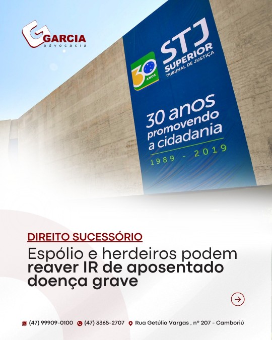 Esp�lio e herdeiros podem reaver IR de aposentado doen�a grave
